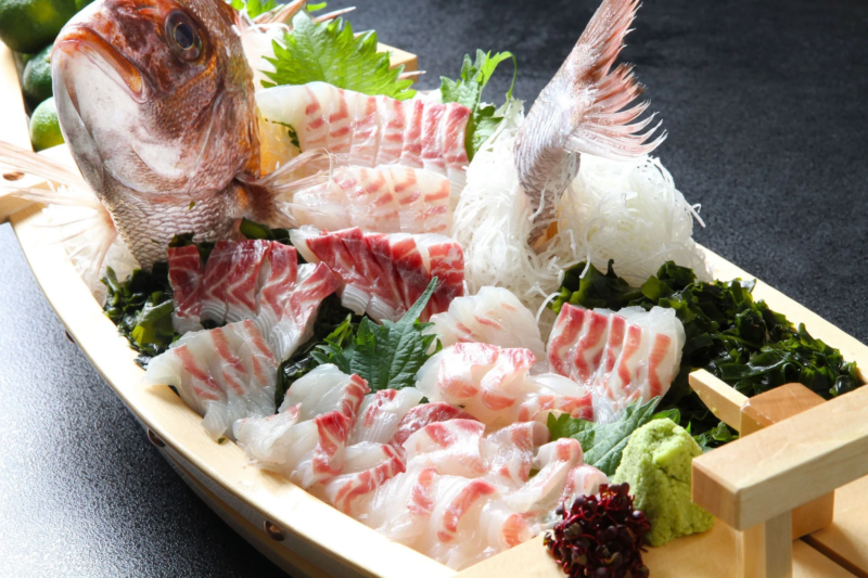 舟盛りの刺身