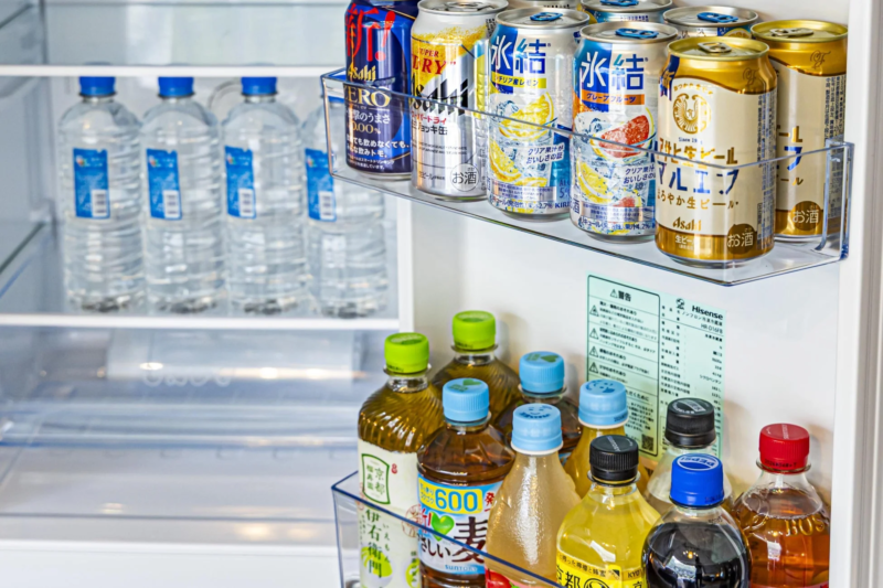 冷蔵庫内のドリンク