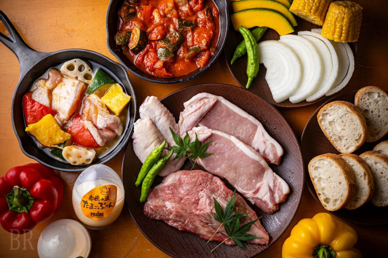 グランピングBBQの食材