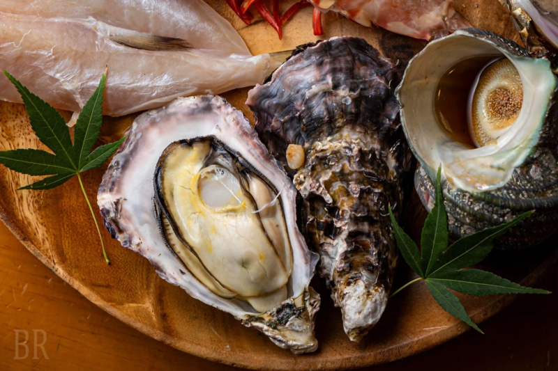 新鮮な海鮮の盛り合わせ