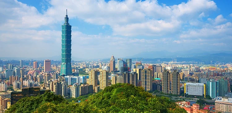 台北101の街並み