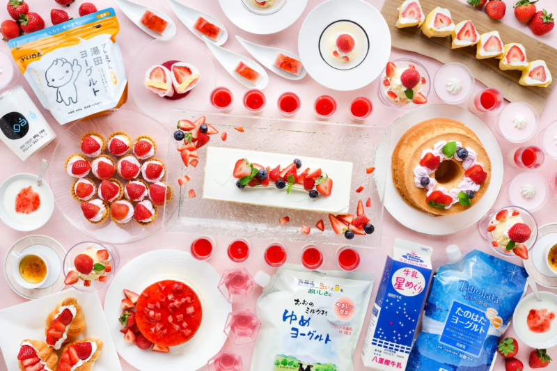 いちごフェアのデザート