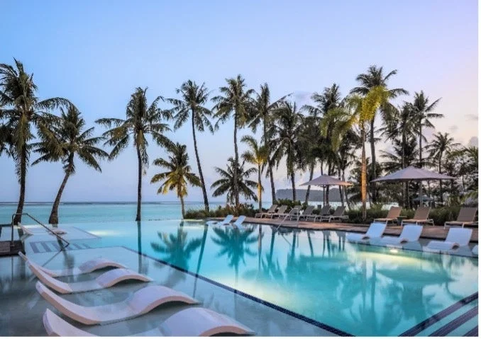 クラウンプラザリゾートグアムのインフィニティプール