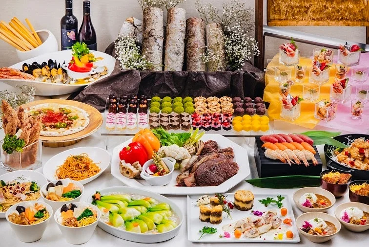 豪華なビュッフェ