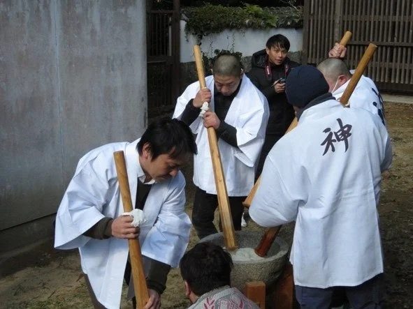 餅つき、日本の文化