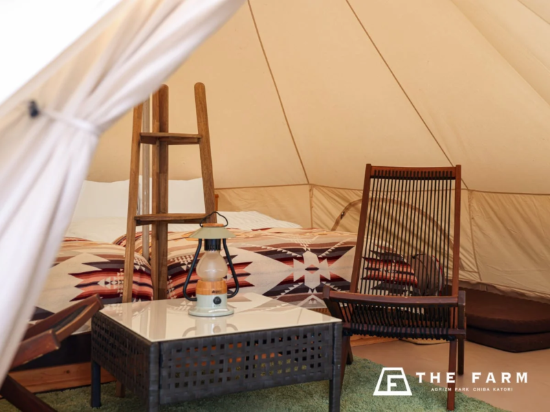 グランピングテント室内