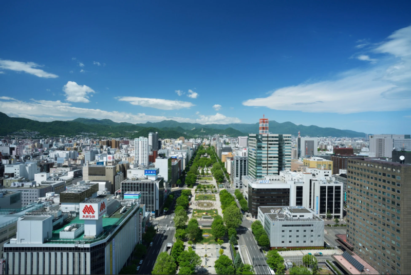札幌市街の展望