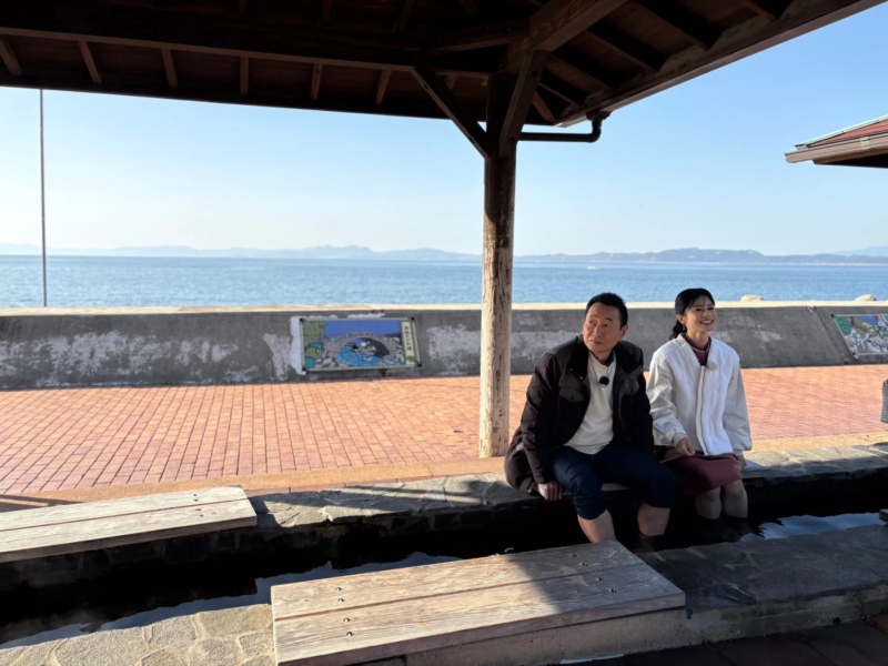 小浜温泉の足湯