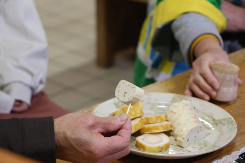 蒲鉾の試食