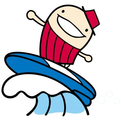 サーフィンキャラクター