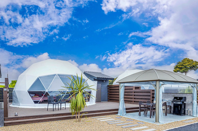 SISUのグランピング施設全景