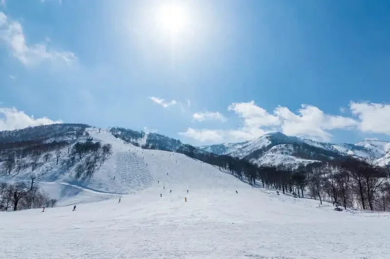 スキーヤーが多く集まるゲレンデ