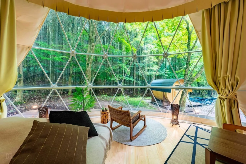 SHITARA VILLAGE-シタラヴィレッジ-のドームテントとサウナ