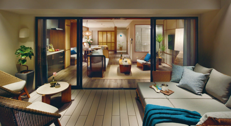 客室リビング・バルコニー