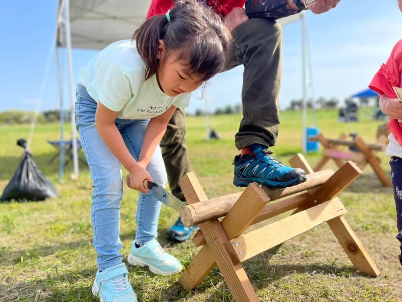 子供の木工体験