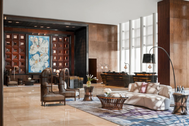 ハノイの豪華なホテルロビー