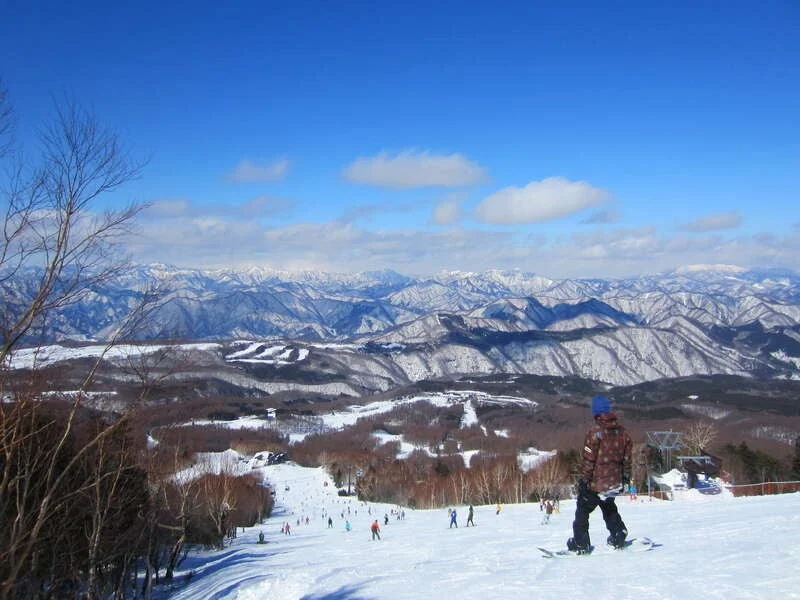 スキー場のスノーボーダー