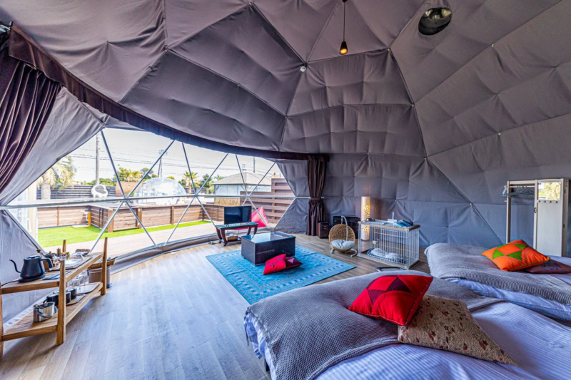 ドッグフレンドリー客室の様子