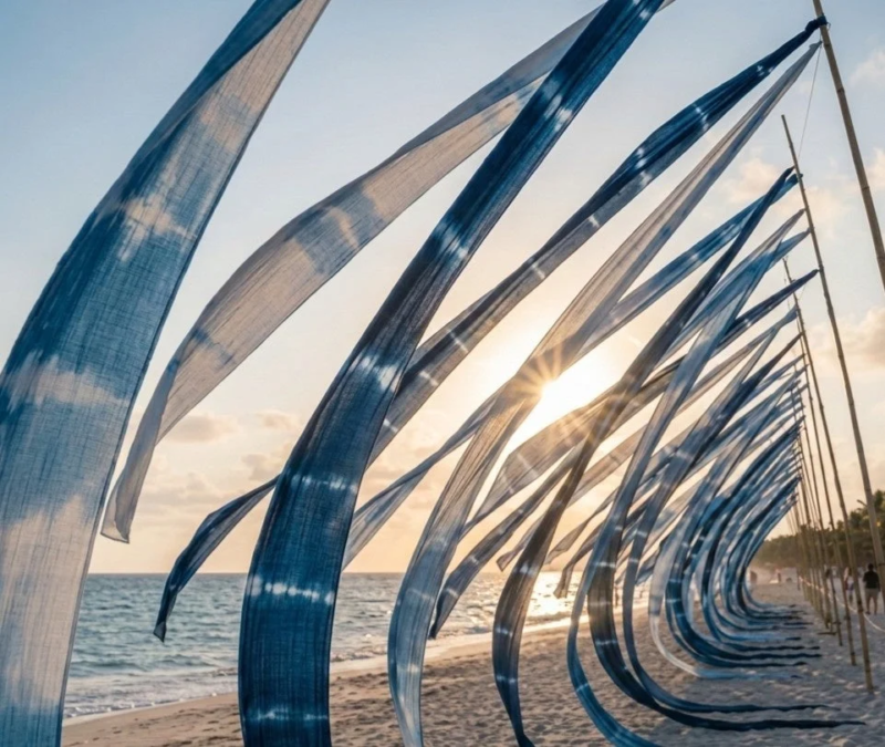 藍染めオブジェ