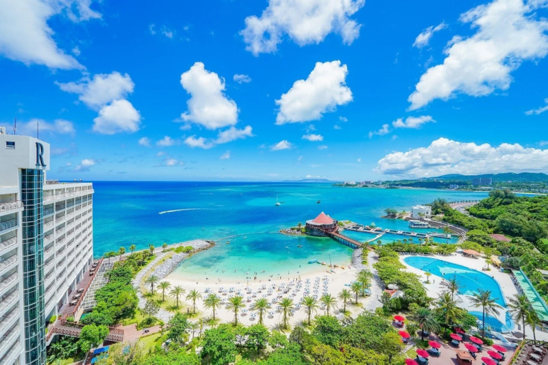 リゾートの空撮