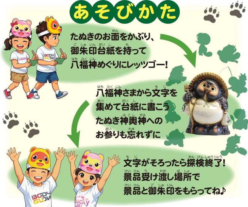 八福神ご利益めぐり遊び方