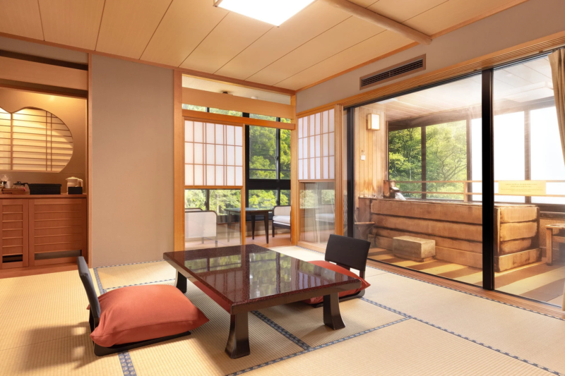 和室客室の露天風呂