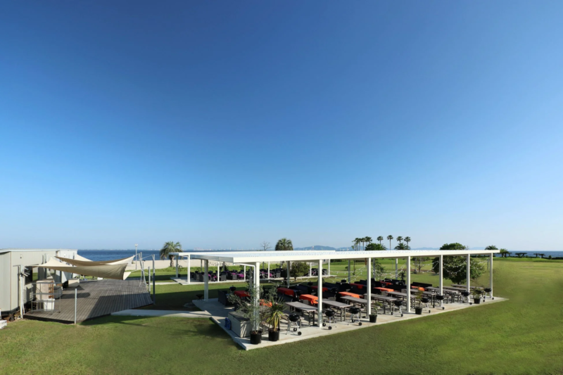 屋外バーベキュー施設の様子