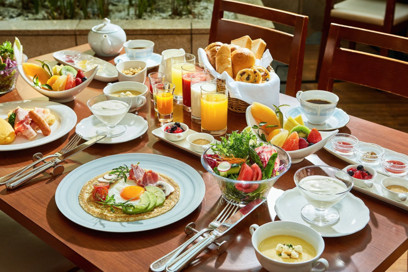 豪華な朝食