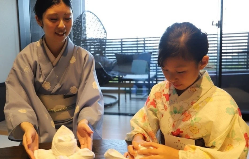 浴衣、着物、日本文化、体験、親子、手作り、クラフト、タオルアート、女性、子供