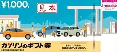 ガソリンのギフト券