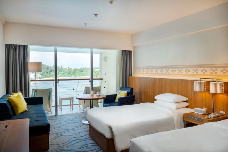 オーシャンビューの客室
