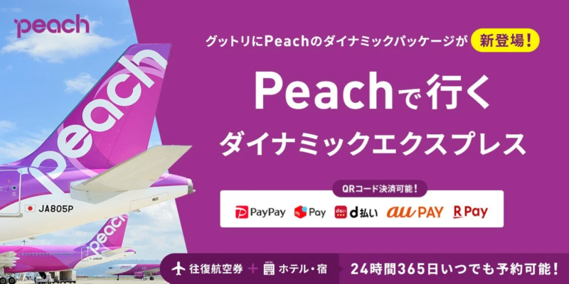 Peachで行くダイナミックエクスプレス