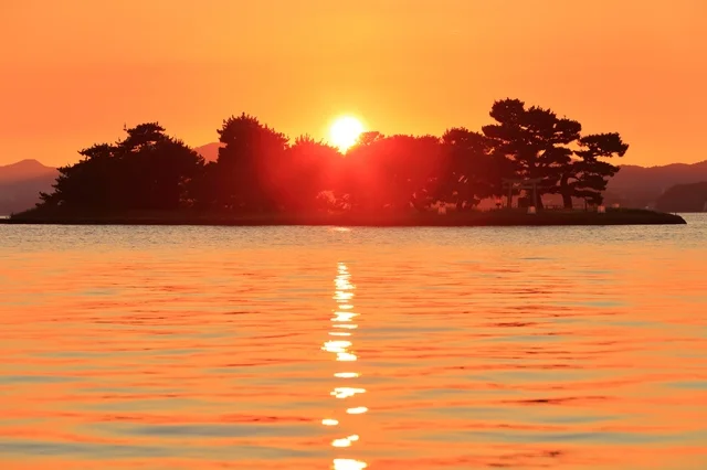 宍道湖の夕日