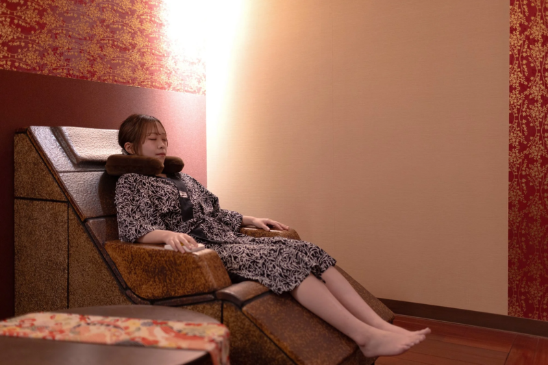リラックスできる陶板浴