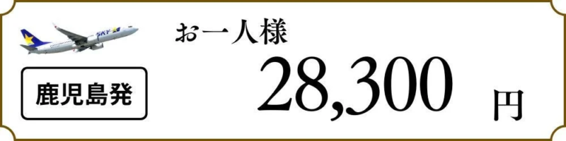 鹿児島発の料金例